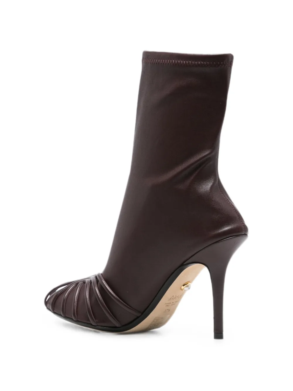 Alevì Karen cage-detail stiletto-heel boots Rood