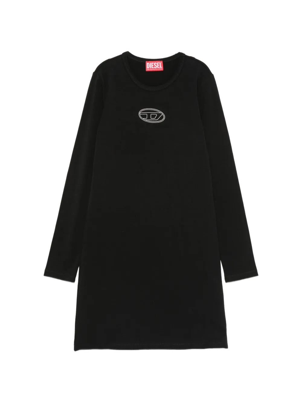 Diesel Kids Dalilly embroidered dress - Schwarz