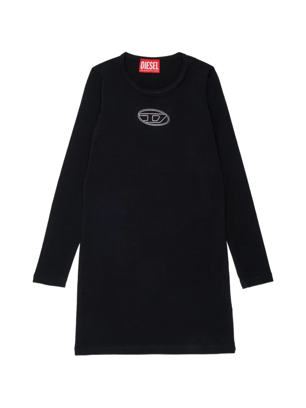 Diesel Kids Dalilly embroidered dress - Nero