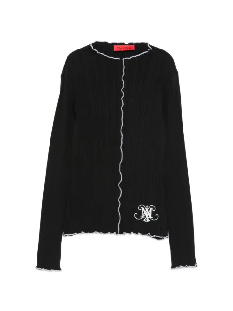MAX&Co. Kids ribbed-knit ruffled sweater
