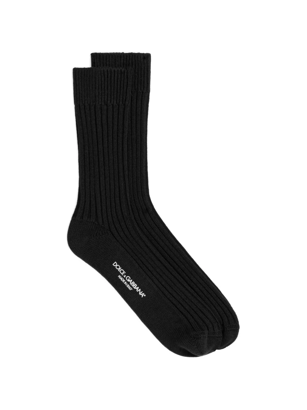 Dolce & Gabbana ribbed cotton socks Zwart
