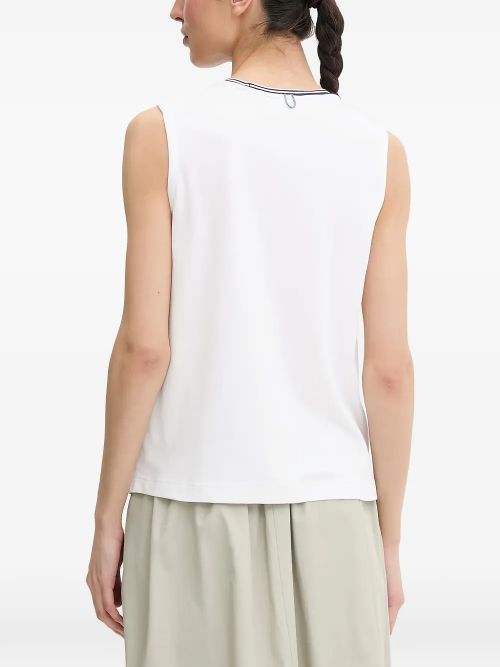 Helly Hansen Portofino tanktop met logo-patch Wit
