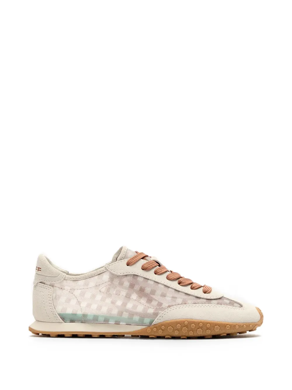 Hoff Bridge gingham-pattern panelled sneakers - Weiß