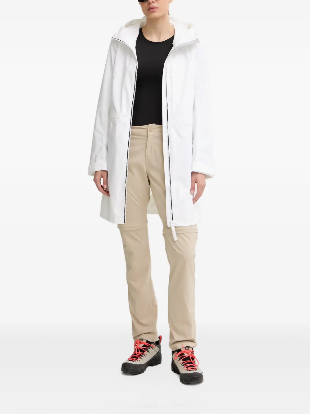 Helly Hansen hooded zip-up jacket Wit