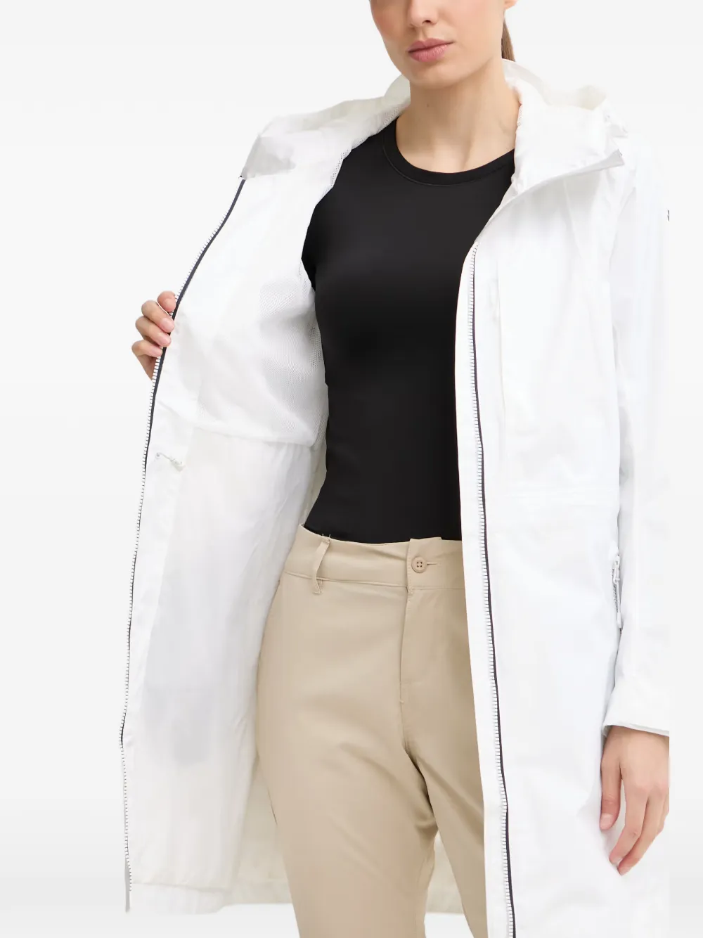 Helly Hansen hooded zip-up jacket Wit