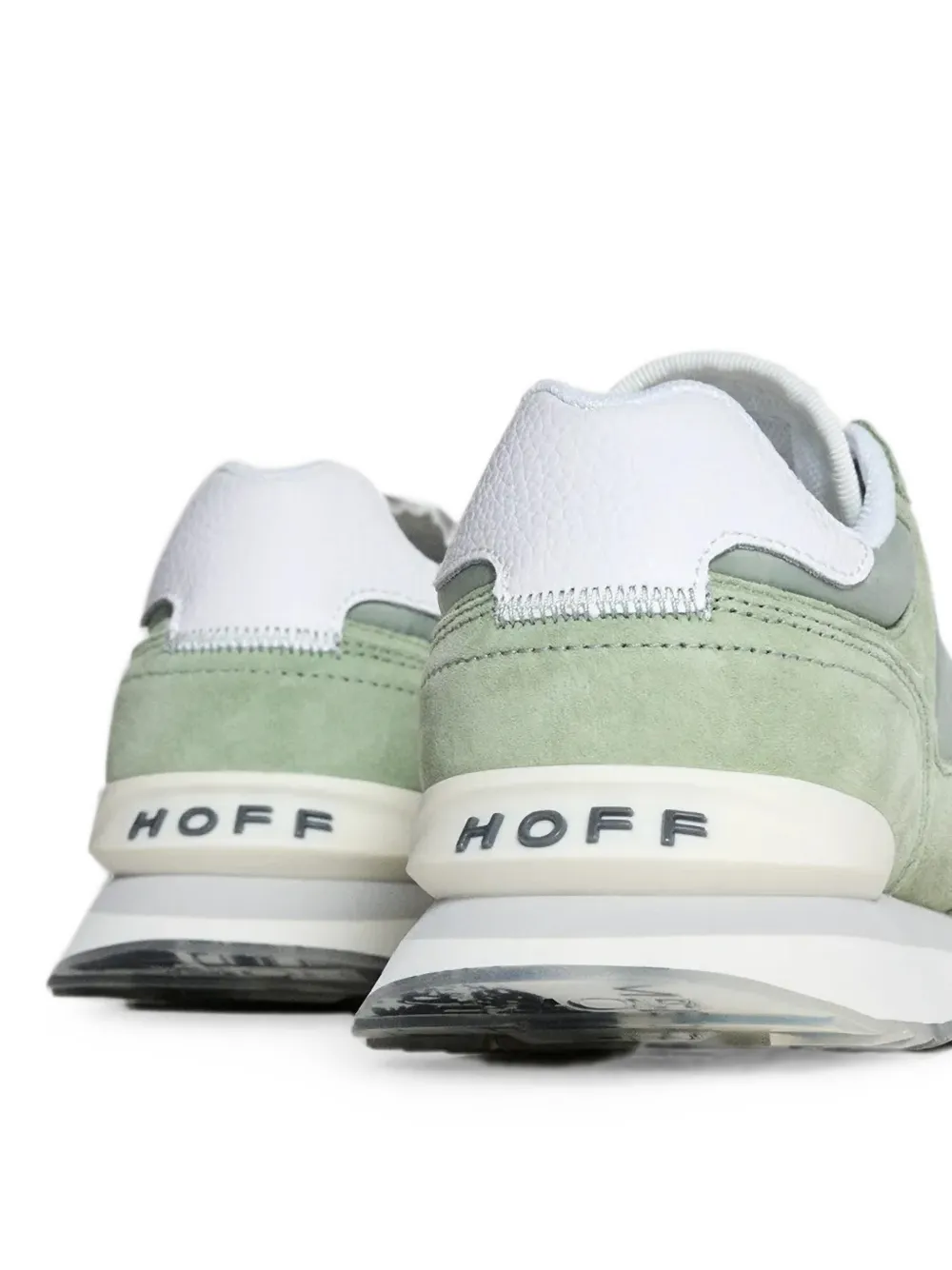 Hoff panelled lace-up sneakers Groen