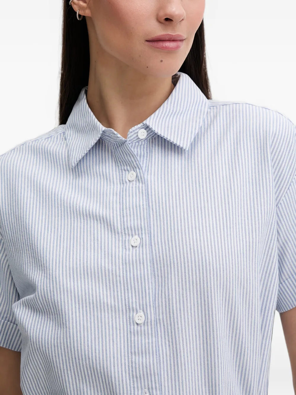 Helly Hansen Gestreepte mini-blousejurk met ceintuur Blauw
