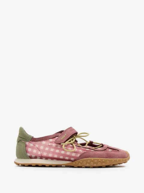 Hoff Bridge sneakers met klittenband en gingham-patroon
