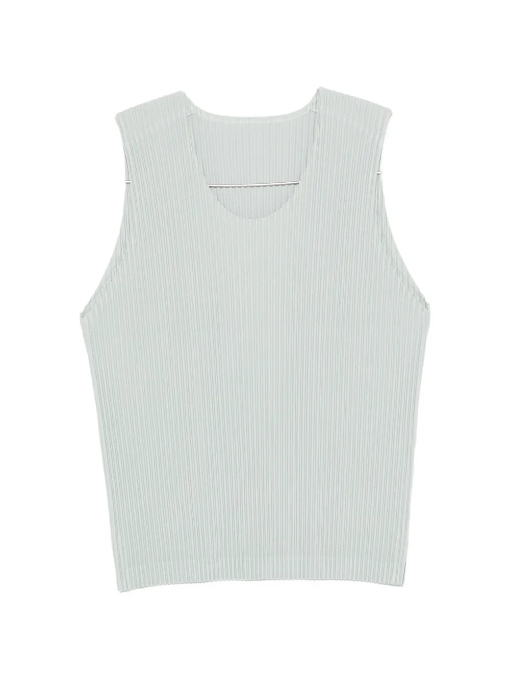 Homme Plissé Issey Miyake pleated sleeveless top - Grigio