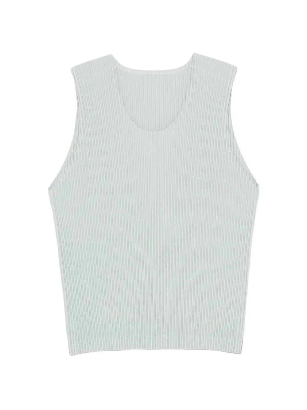 Homme Plissé Issey Miyake pleated sleeveless top - Grau