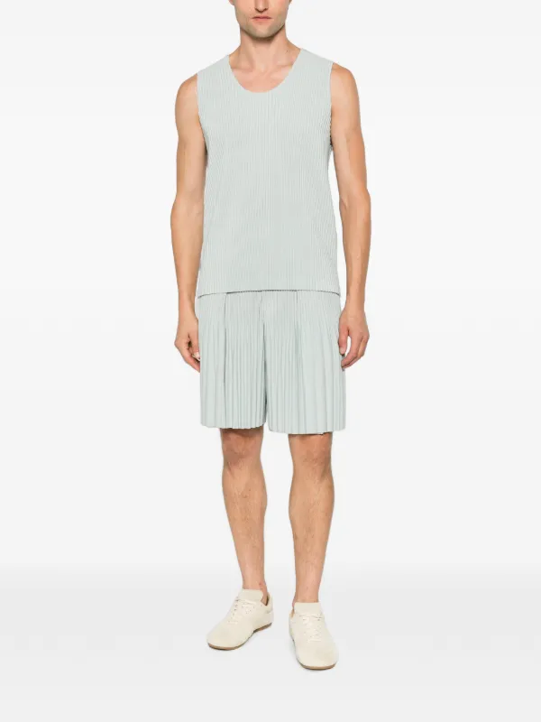 Homme Plissé Issey Miyake プリーツ ショートパンツ | グレー