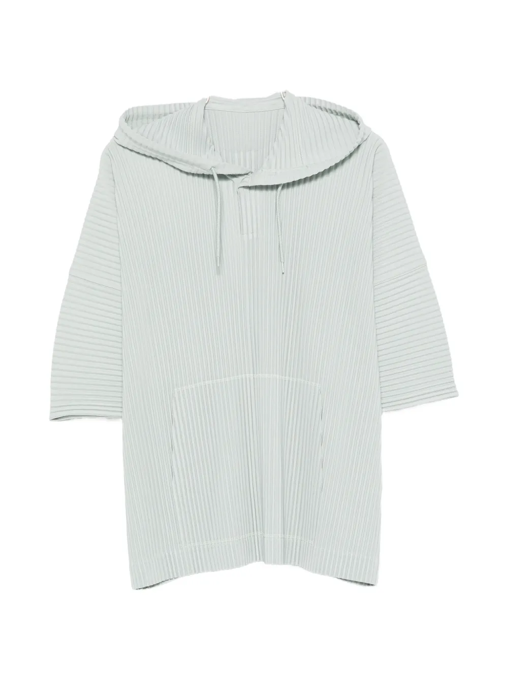 Homme Plissé Issey Miyake plissé hoodie - Grigio