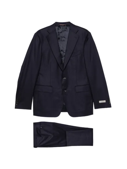 Canali buttoned pinstriped suit