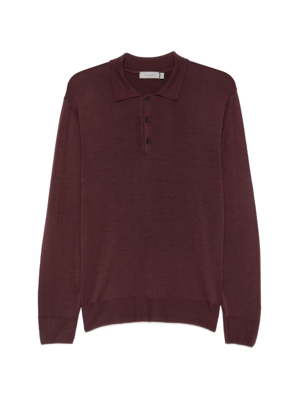 Canali wool polo shirt - Rot