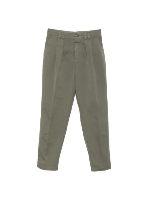 Canali pleated tapered-leg trousers