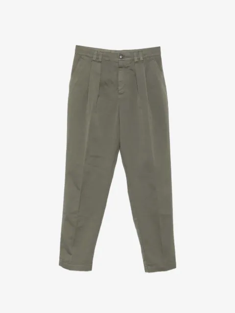 Canali pleated tapered-leg trousers