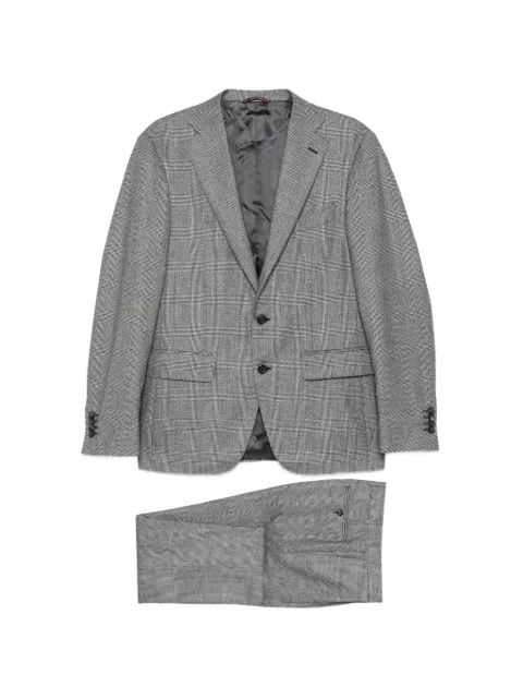 Canali Prince of Wales buttoned suit