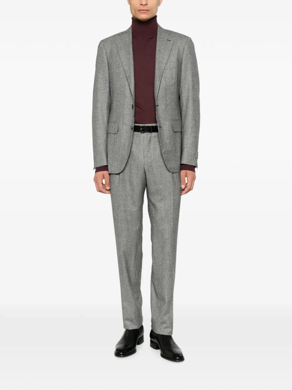 Canali roll-neck long-sleeve sweater Rood
