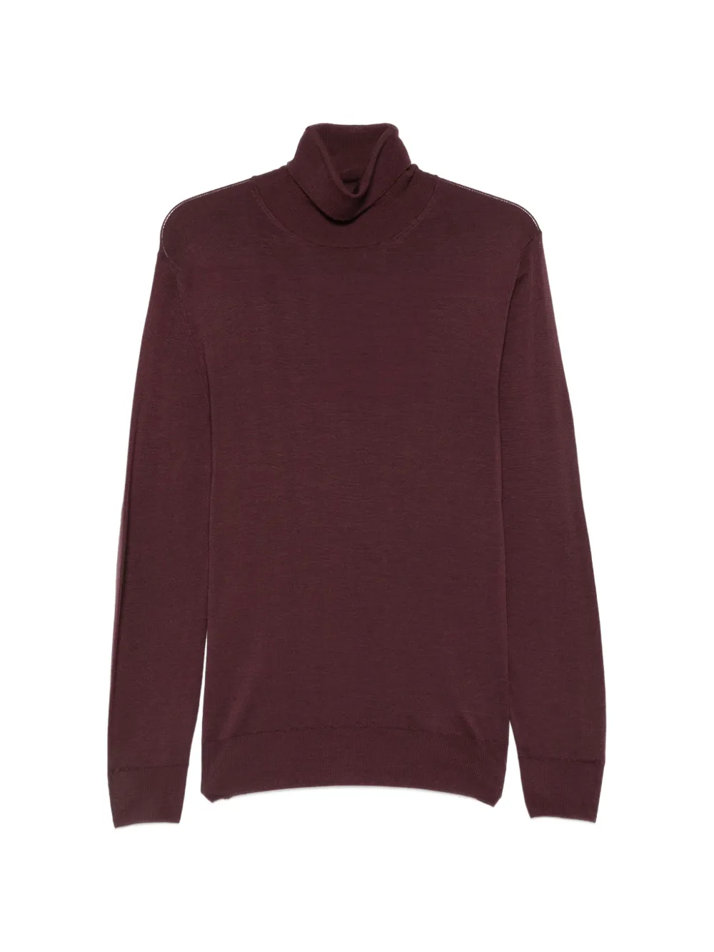 Canali roll-neck long-sleeve sweater - Rot