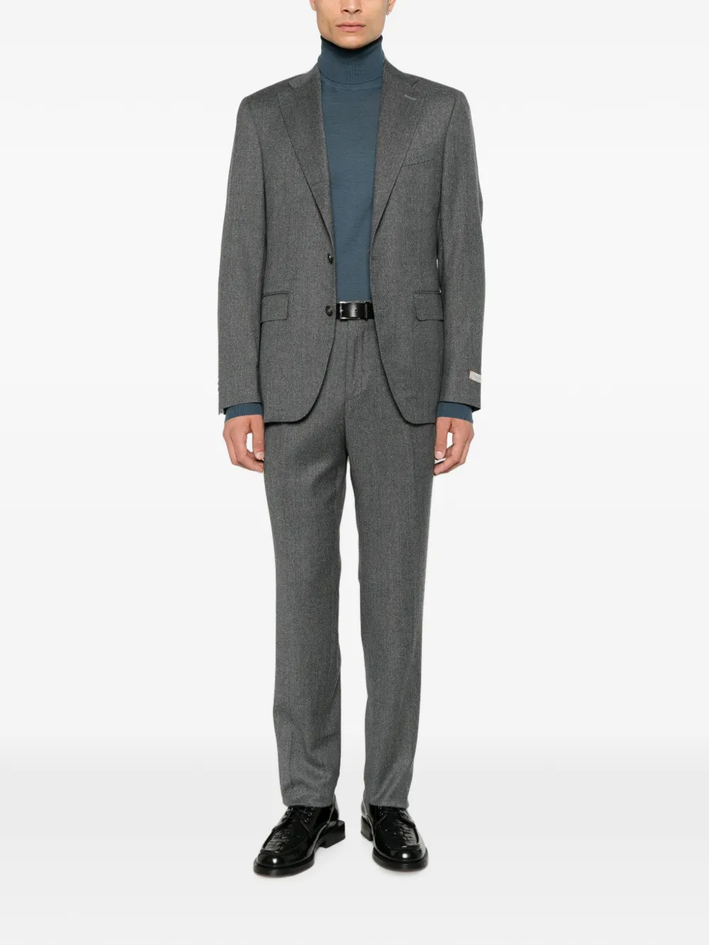 Canali roll-neck long-sleeve sweater Blauw