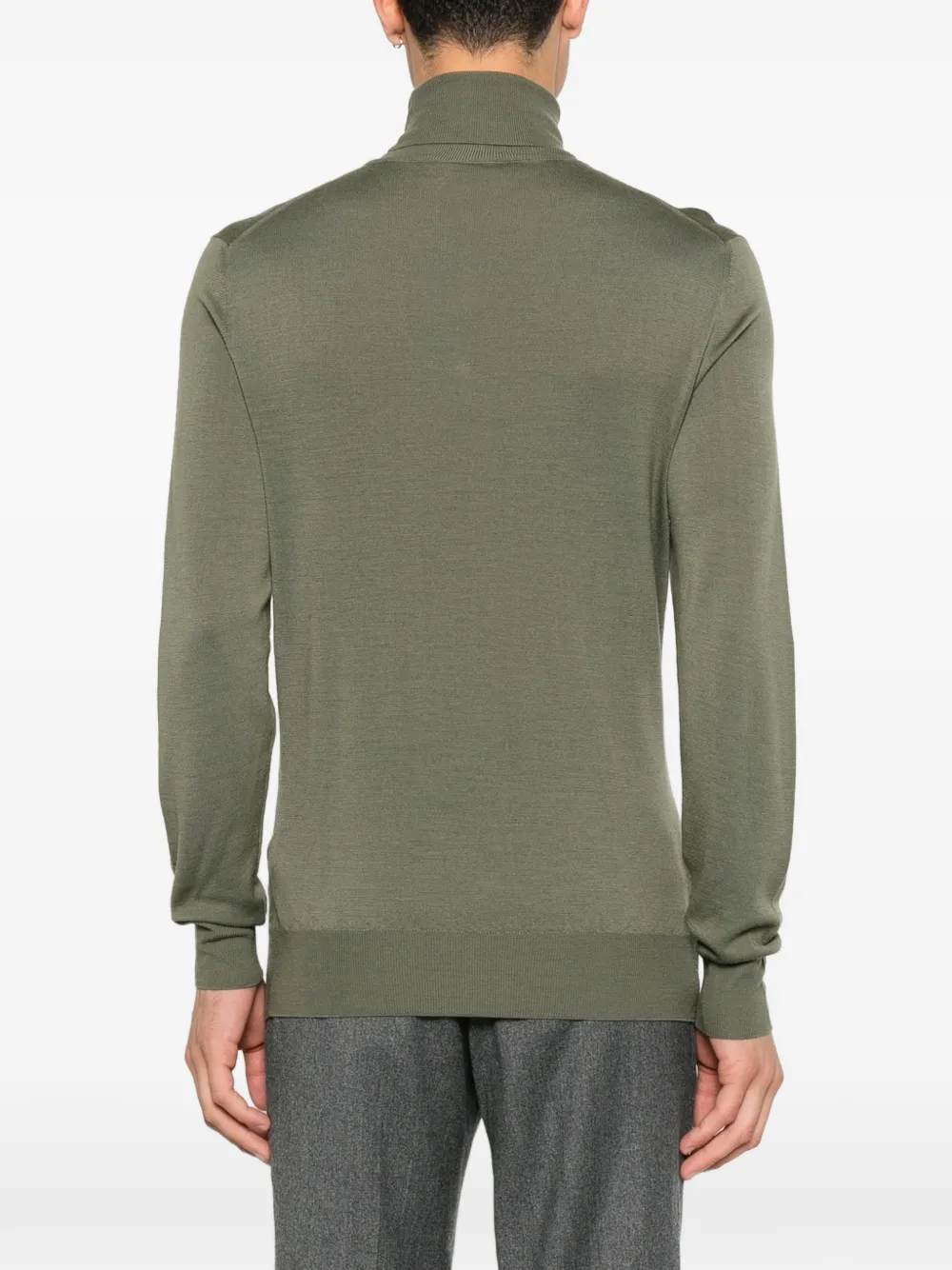 Canali roll-neck long-sleeve sweater Groen