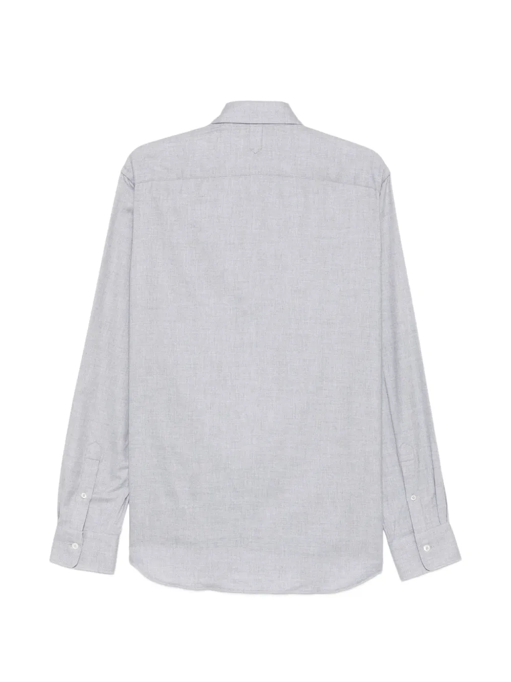 Canali Overhemd met lange mouwen en visgraatpatroon Grijs