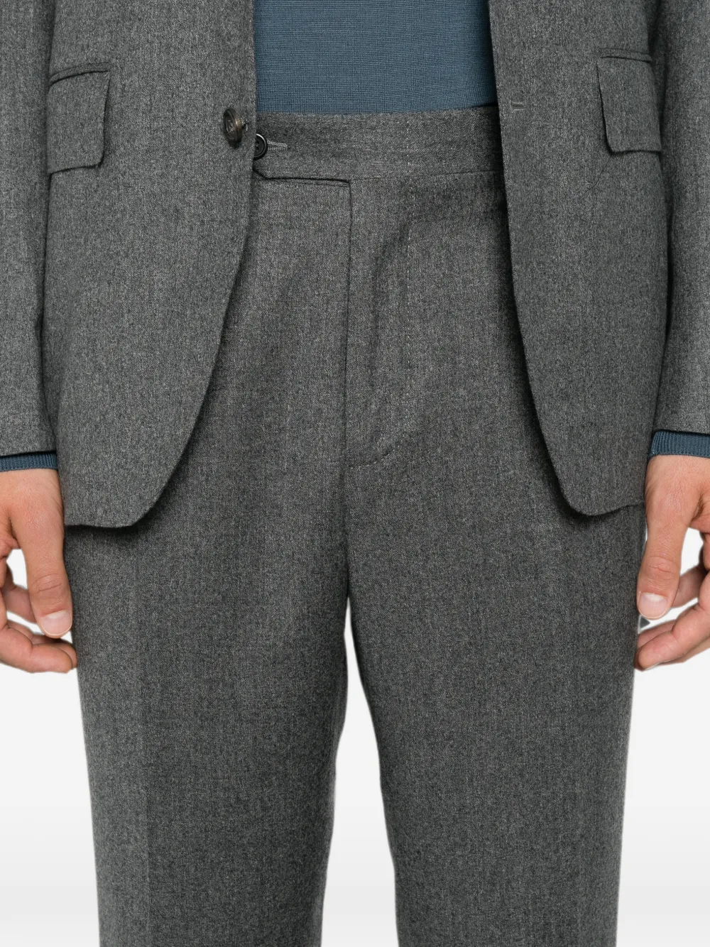 Canali Pak met enkele rij knopen Grijs