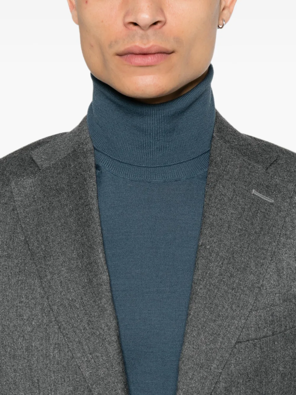 Canali Pak met enkele rij knopen Grijs