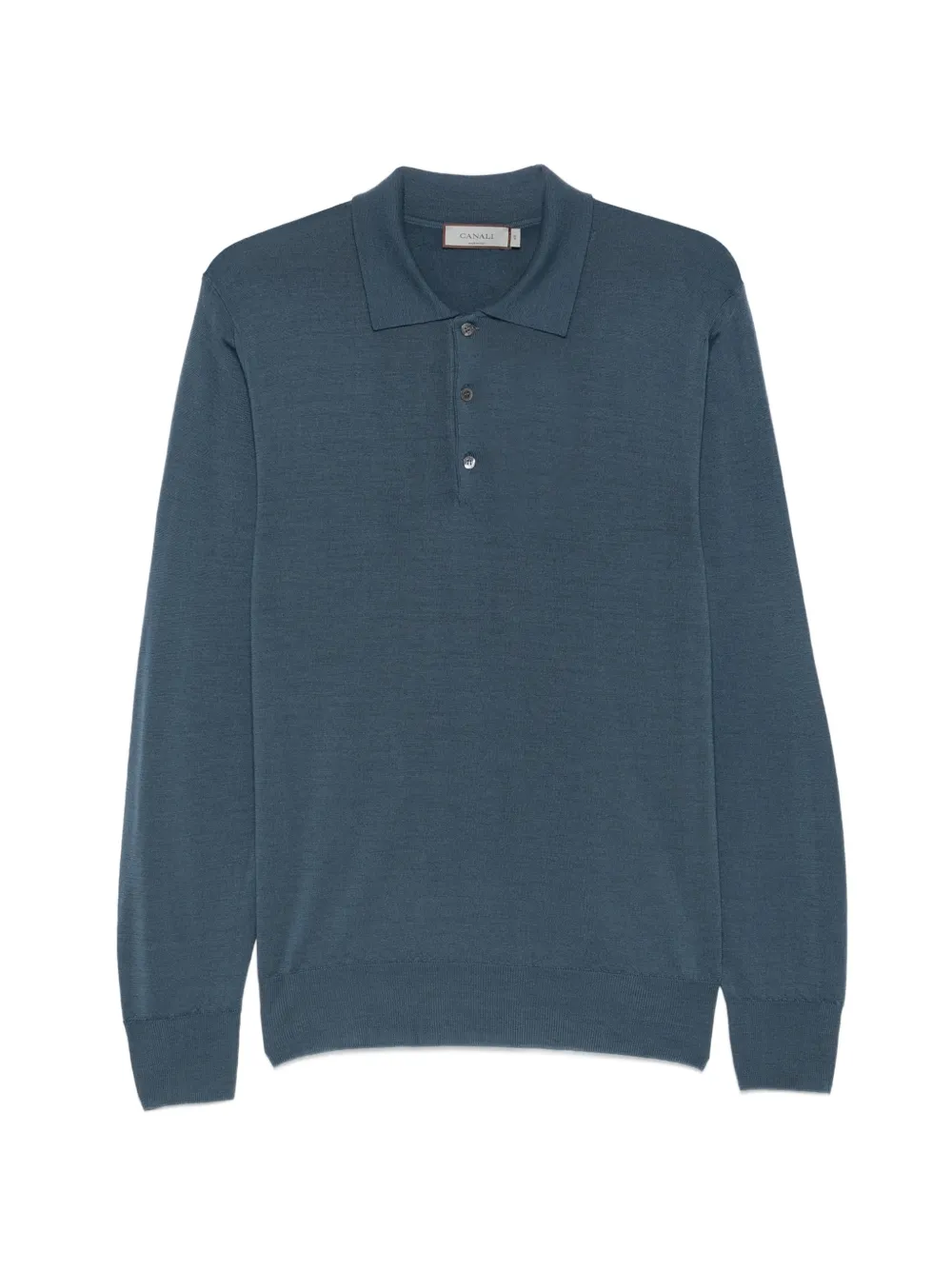 Canali knit polo shirt - Blau