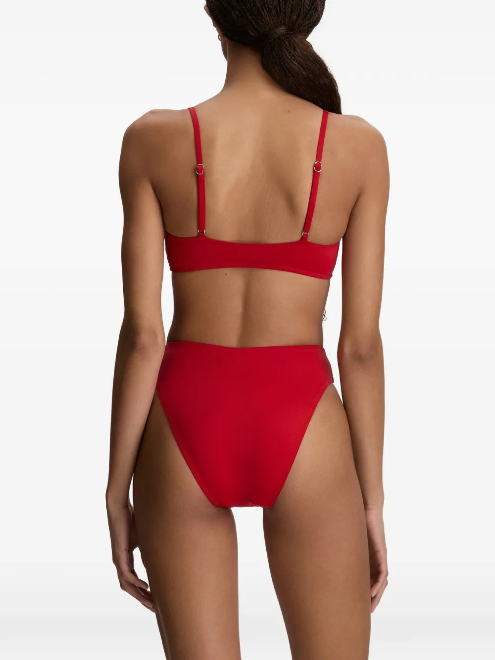 Polo Ralph Lauren Kennedy bikinitop met geborduurd logo Rood