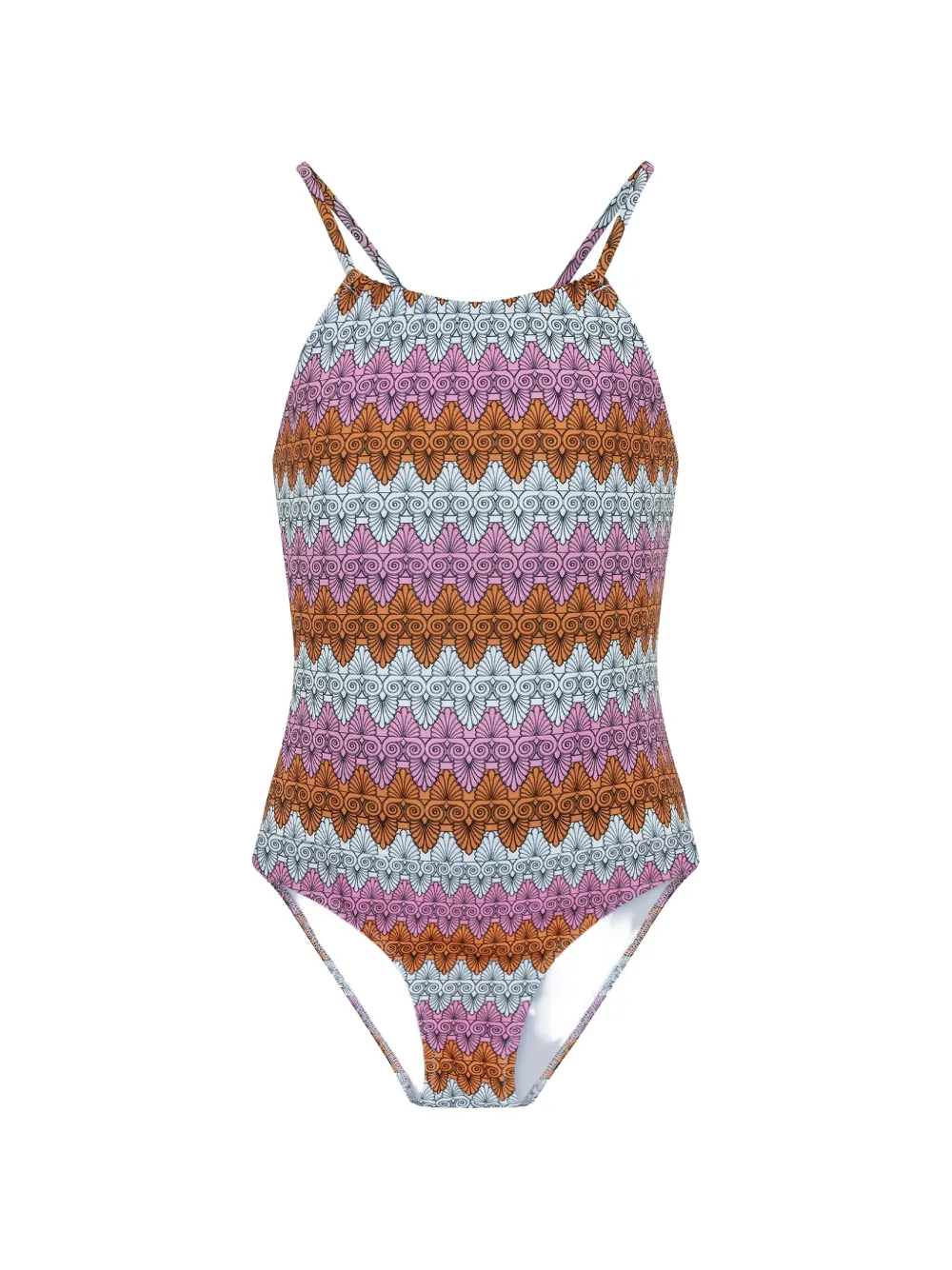 Vilebrequin Kids x Mary Katrantzou Badeanzug mit grafischem Print - Rosa