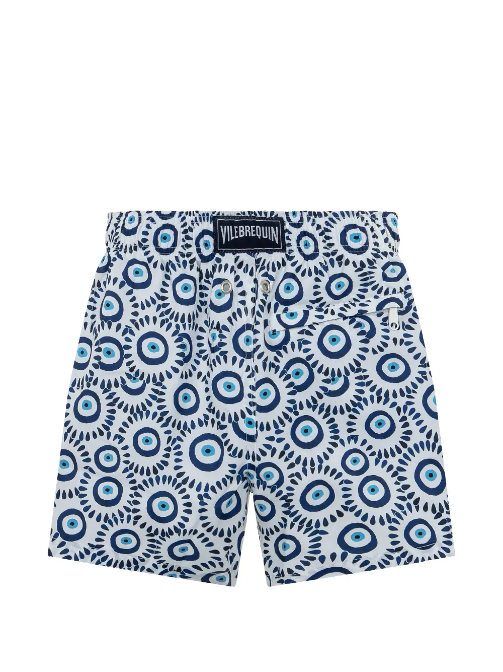 Vilebrequin Kids Zwembroek met oogprint Wit