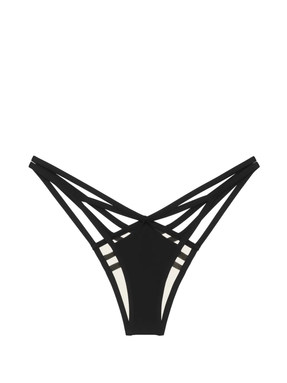 God Save Queens Lanna strappy cut-out briefs - Schwarz