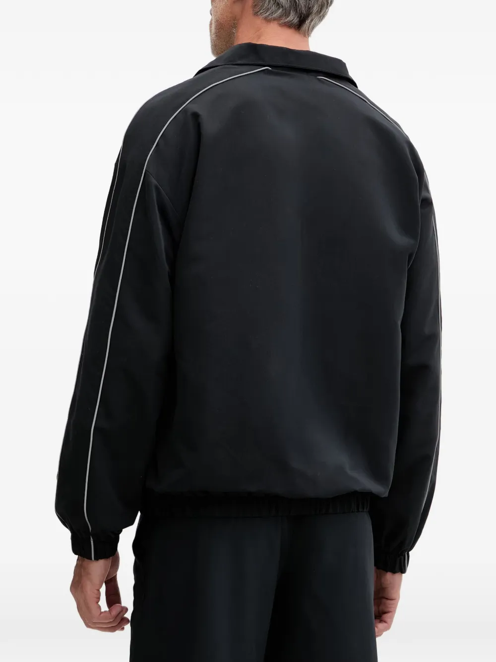 Hummel hmlLOOSE jack met biesafwerking en logo-print Zwart