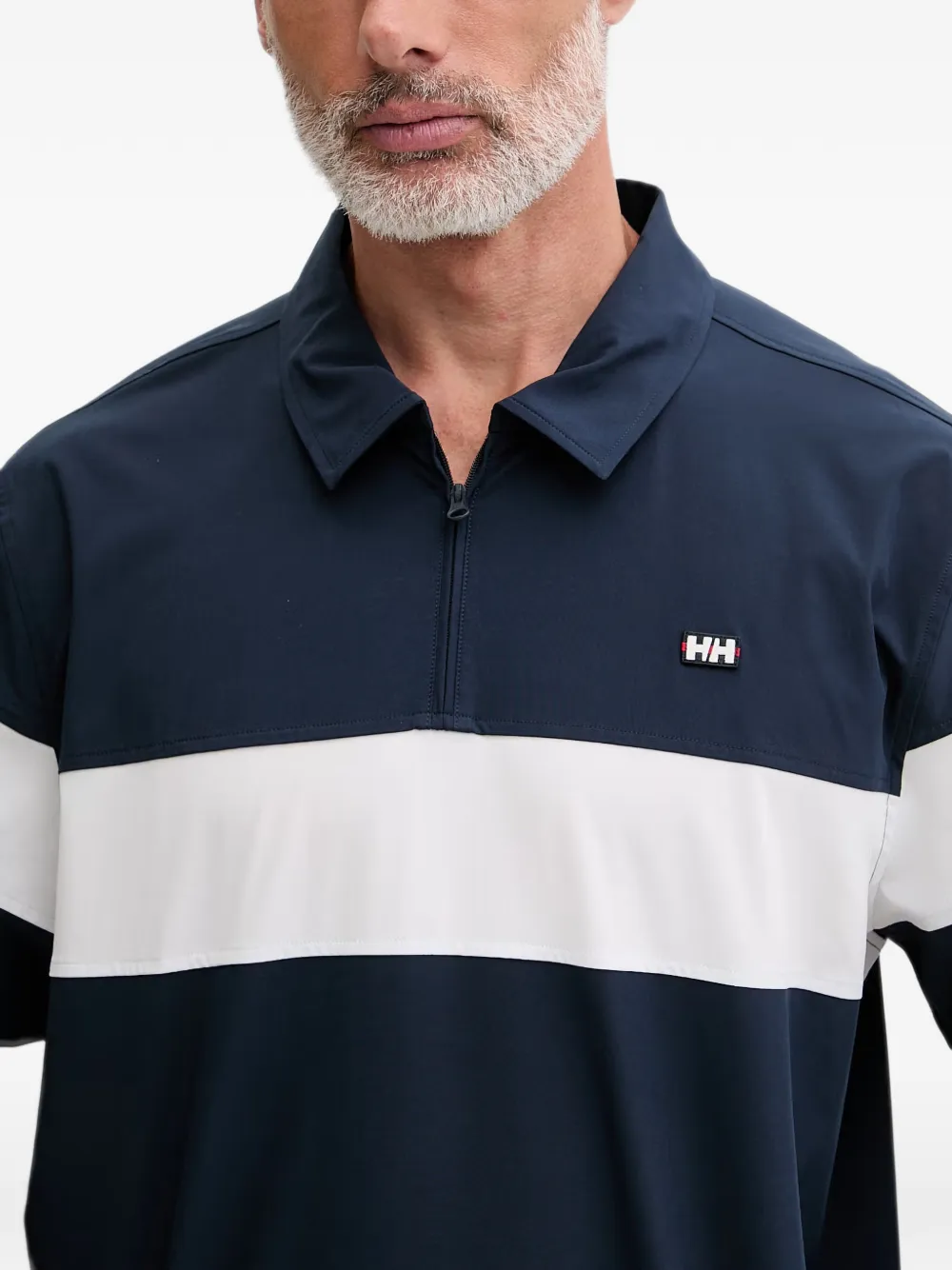 Helly Hansen Poloshirt met rits Blauw