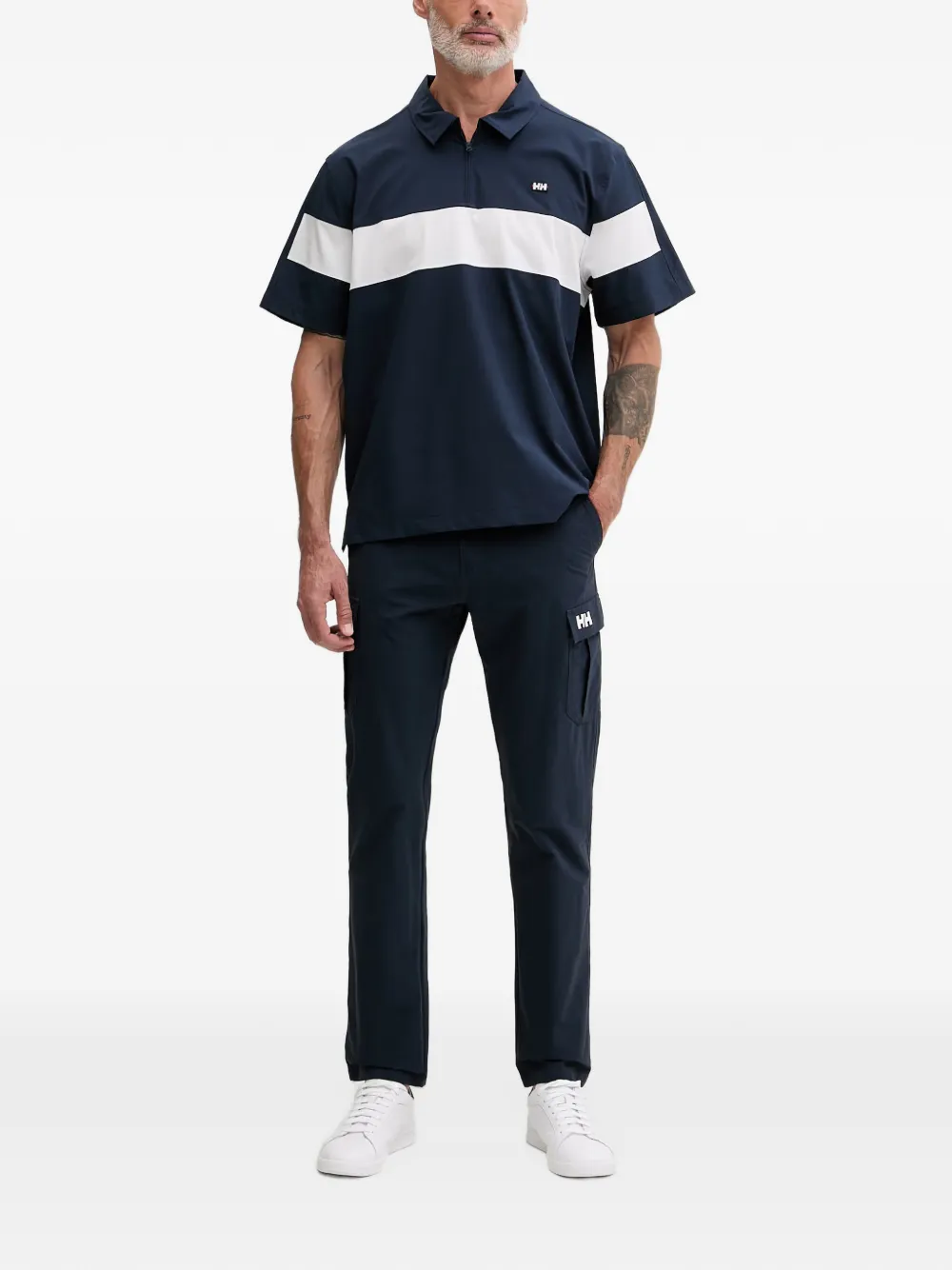 Helly Hansen Cargo broek met logopatch Blauw