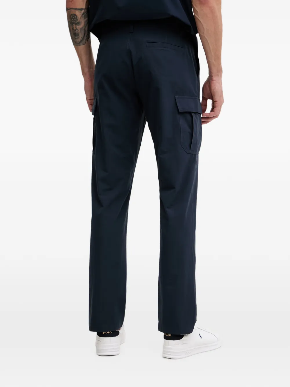 Helly Hansen Cargo broek met logopatch Blauw
