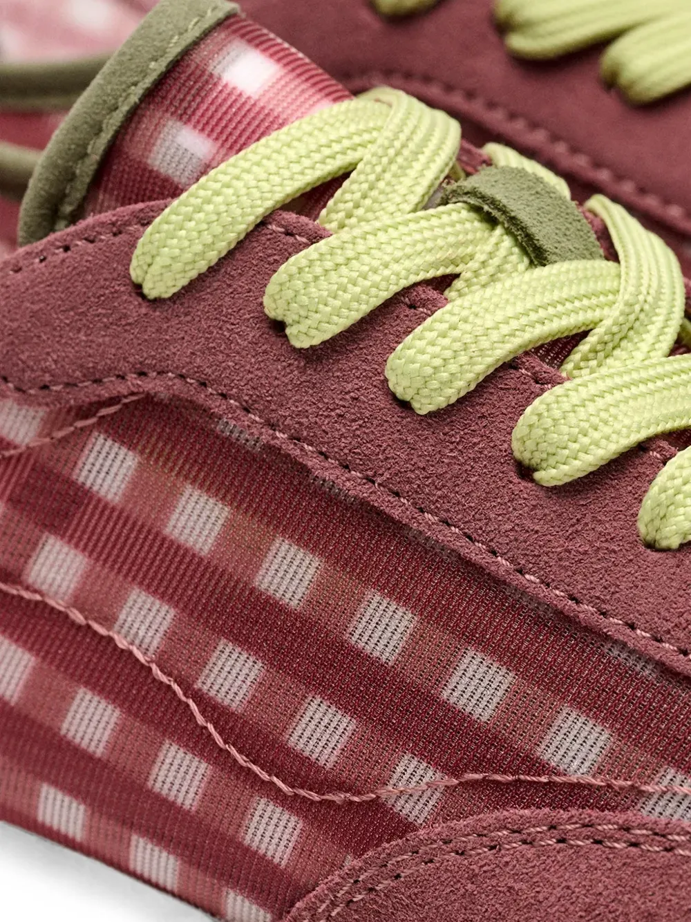Hoff Bridge gingham-pattern sneakers Roze