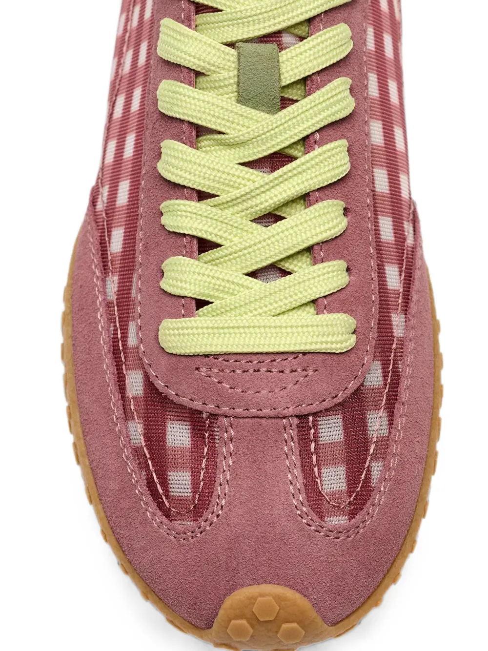 Hoff Bridge gingham-pattern sneakers Roze