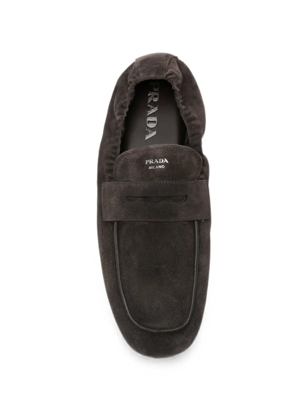 Prada suede penny loafers Bruin
