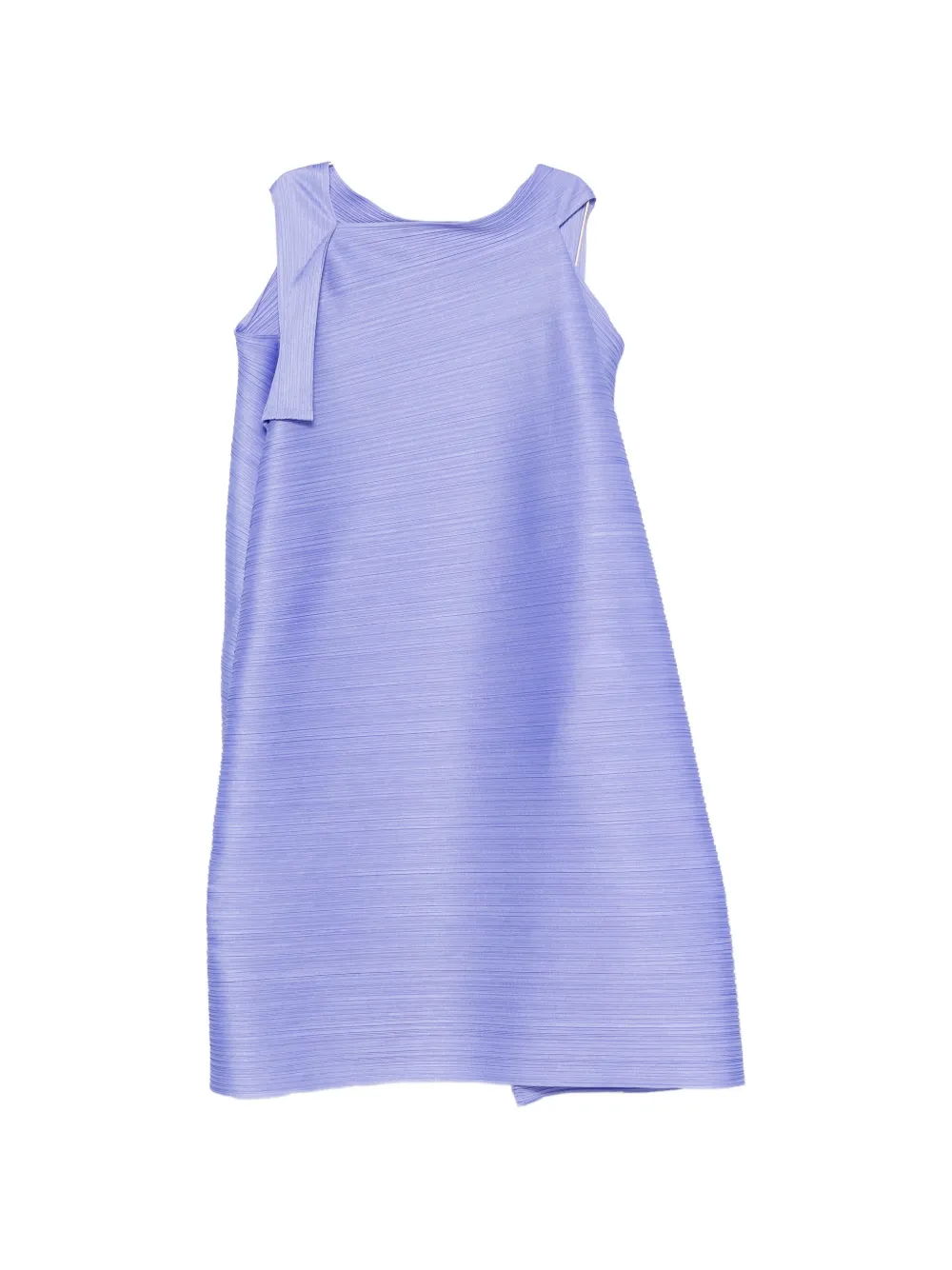 Pleats Please Issey Miyake Bouncy Basket A-line midi dress - Blu