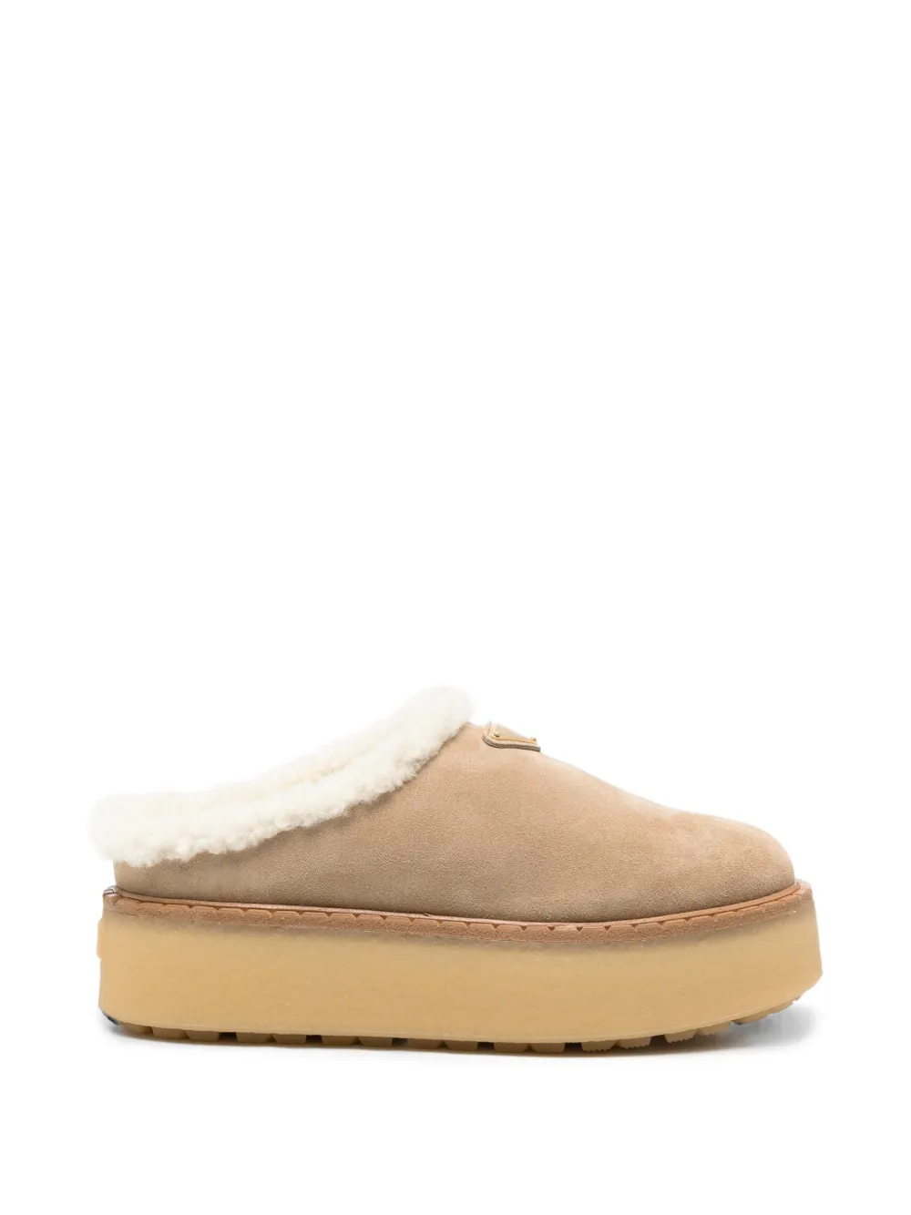 Prada platform sandals Beige