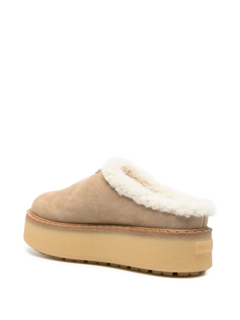 Prada platform sandals Beige