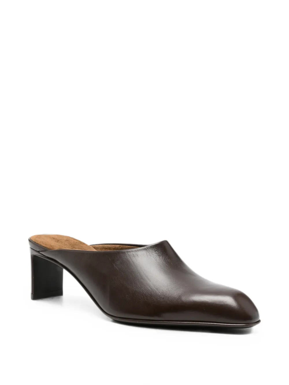 KHAITE square-toe mules Bruin