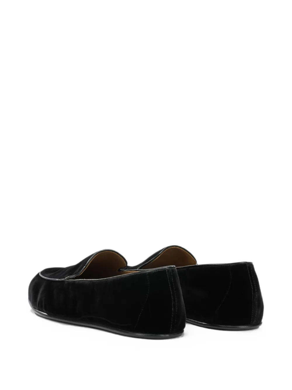 TOM FORD velvet piping loafers Zwart