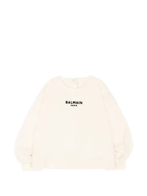 Balmain Kids logo-print sweater