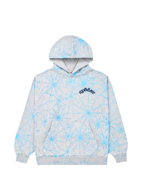 SP5DER logo-print hoodie