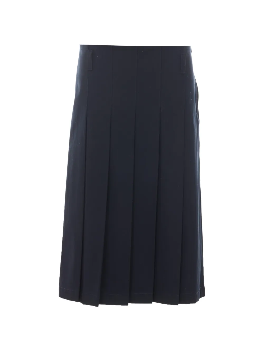 A.P.C. pleated midi skirt - Blu