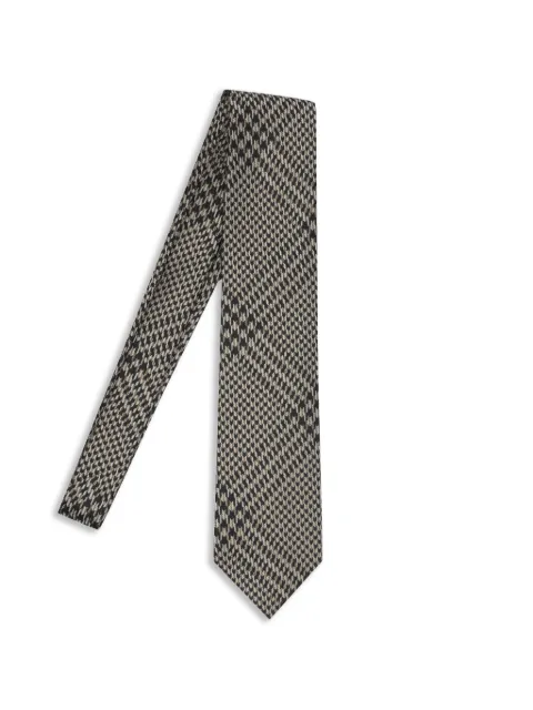TOM FORD check silk tie