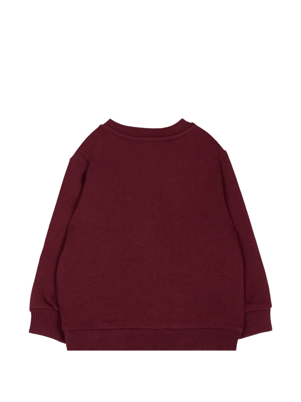 Balmain Kids Trui met knoop-detail en logo-print Rood